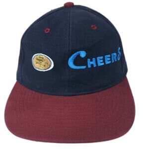 Otto Cap Baseball Cap Blue Red OS Embroidered Cheers Hat Slideback Adjustable